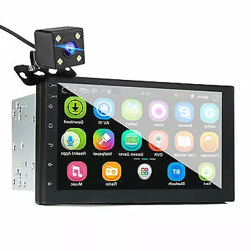 iMars 7" pulgadas 2 Din para Android 8.0 radio estéreo para automóvil reproductor de MP5 2.5D pantalla GPS - Imagen 1 de 9