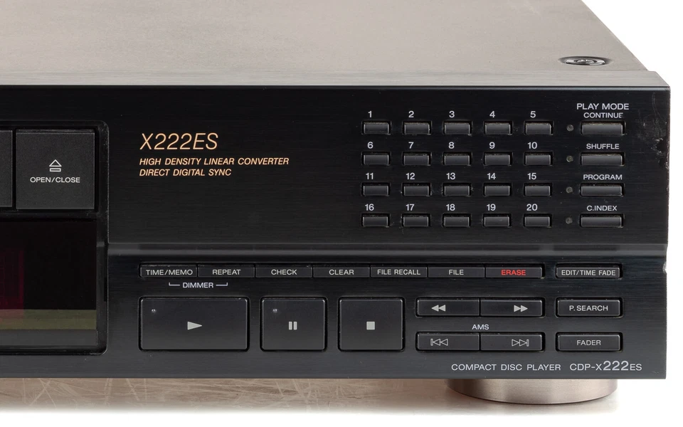 Sony CDP-X222ES CD Player schwarz + FB / gewartet 1 Jahr Garanite [2] - Bild 3 von 4