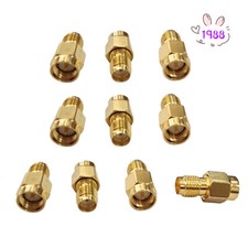 10Pack SMA Male Plug to SMA Female Jack RF Straight Coax Connector Adapter NEW
