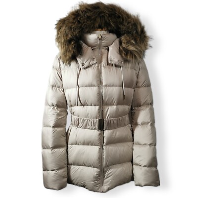 ZARA 🤎 JACKE DAUNENJACKE STEPPJACKE KAPUZE FELLKRAGEN PUFFERJACKE