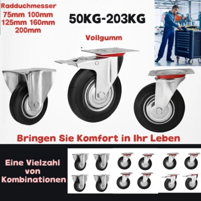CELESTA Transportrollen Lenkrolle Rollen Laufrollen Möbelrollen Bockrolle Bremsen 4xSet