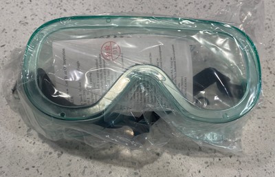 FDA, CE Approved Protective SAFETY GOGGLES Over-Glasses Clear ANTI-FOG - 3 PACK
