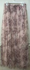 Jenny Yoo Collection Arabella Blush Floral Printed Tulle Maxi Skirt Size 8