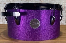 Click Drums 6x12 10ply Maple Tom Tom Purple Satin Sparkle