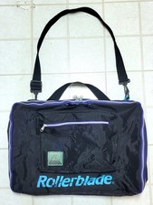 Vintage ROLLERBLADE Retro Carrying Case Bag Backpack Black Teal FOR REPAIR