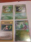 Assorted Lot: (4) Pokemon Cards: 2023 Holo CLF 'Bulbasaur' and Scyther. Japanese