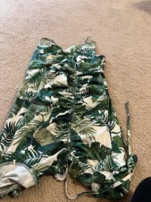 Womens Green and White Fashion Nova mini dress floral patrern