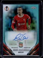 Thiago Alcantara Auto /199 2023-24 Topps Chrome UEFA Liverpool Autograph