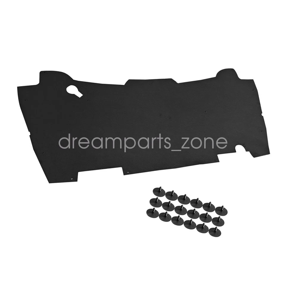 New Hood Insulation Pad With Clips For 1994-2001 2002 Dodge Ram 1500 2500 3500 - Imagem 2 de 4