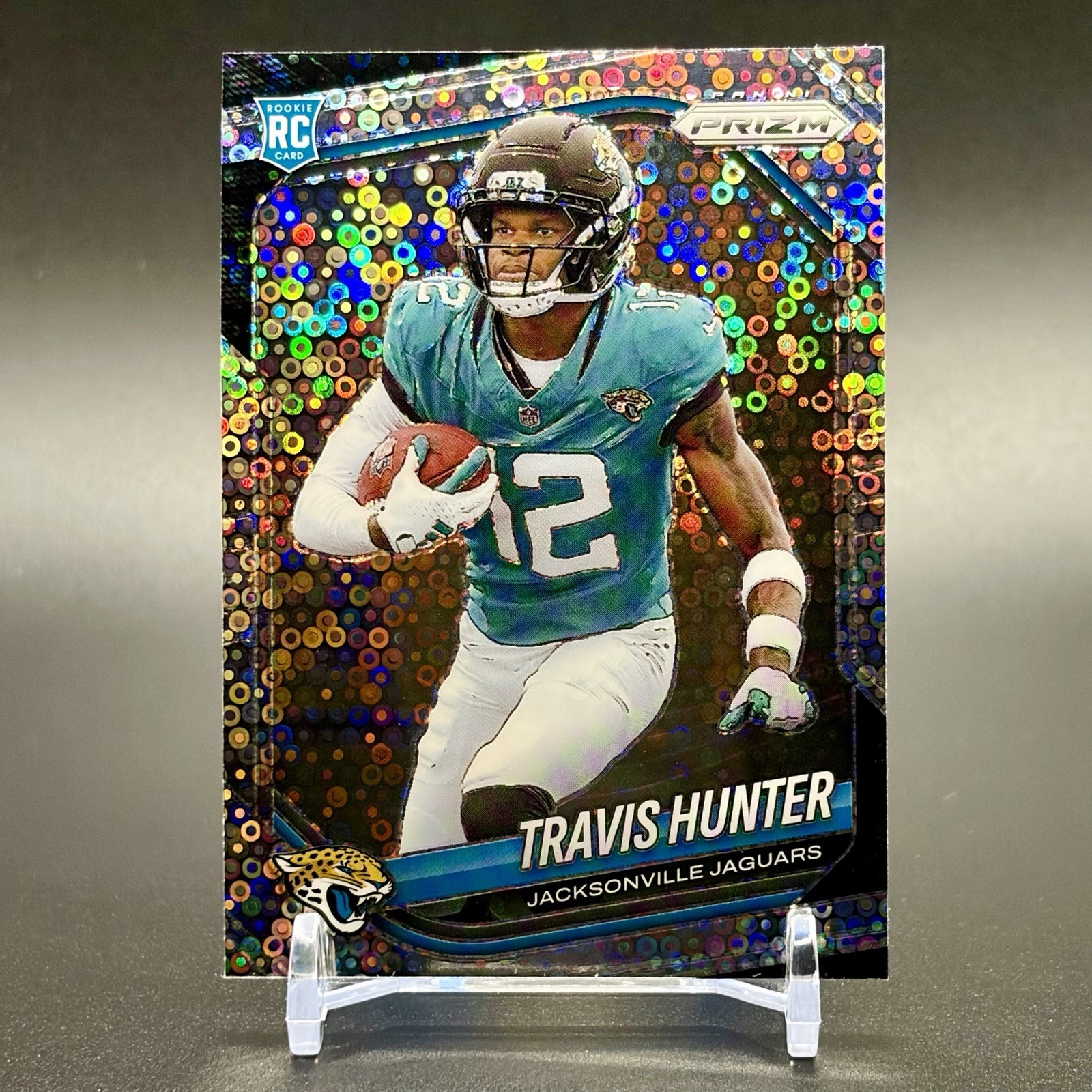 2025 Panini Prizm No Huddle TRAVIS HUNTER Silver Disco RC #301 Jaguars Rookie!