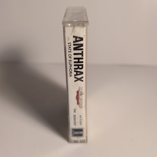 Vintage 1988 Anthrax State of Euphoria Thrash Metal Cassette MEGAFORCE - Picture 5 of 11