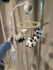 Lambs Ivy Baby Farm Animals Musical Baby Crib Mobile Soother Toy