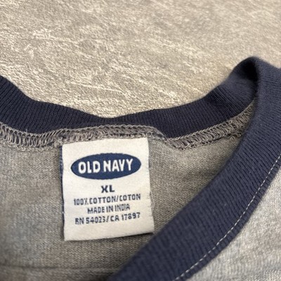 Vintage Y2K Old Navy Cotton Jersey Raglan Long Sleeve Jersey Shirt 