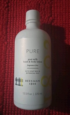 Beekman 1802 Goat Milk Hand & Body Lotion PURE 12.5 oz New and Sealed !