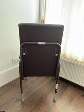 Brown Leather,High Back Chair, Height Adjustable,without Wings