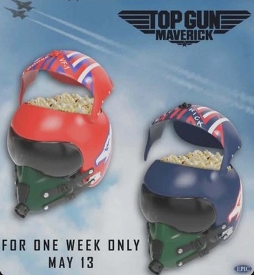 Top Gun 40th Anniversary Maverick & Goose Helmet Popcorn Bucket