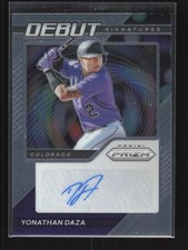 2021 Panini Prizm #DS-YD Yonathan Daza Debut Signatures