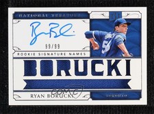 2019 National Treasures Rookie Signature Names 99/99 Ryan Borucki Auto 08jk