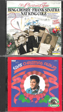 2 pcs - "Christmas Music" - Elvis Bing Crosby Holiday CD's 1987/1992
