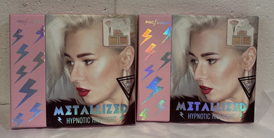 Profusion Hypnotic Highlight Kit Lot of 2 Metallized Blush 3 Shades With Brush