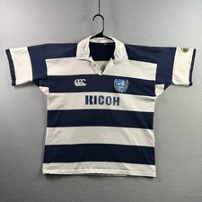 Aukland Rugby Union Shirt Mens XL Canterbury New Zealand Jersey Cotton FLAWS