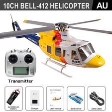 Fly Wing Bell-412 RC RTF Helicóptero GPS 10CH ACE Controlador de Vuelo Enchufe AU de 6 Ejes