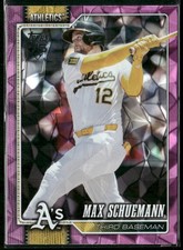 2026 Topps Max Schuemann #225 Pink Diamante Foil Athletics