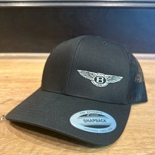 Bentley Black Baseball Trucker Cap Mesh Back Snapback Sticker Adjustable New Bentley Black Baseball Trucker Cap Mesh Back Snapback Sticker Adjustable New