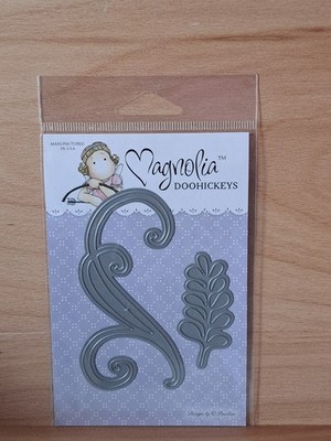040 Magnolia Rubberstamps DooHickeys Flourish Leaf Stem Fern Metal Cutting Die