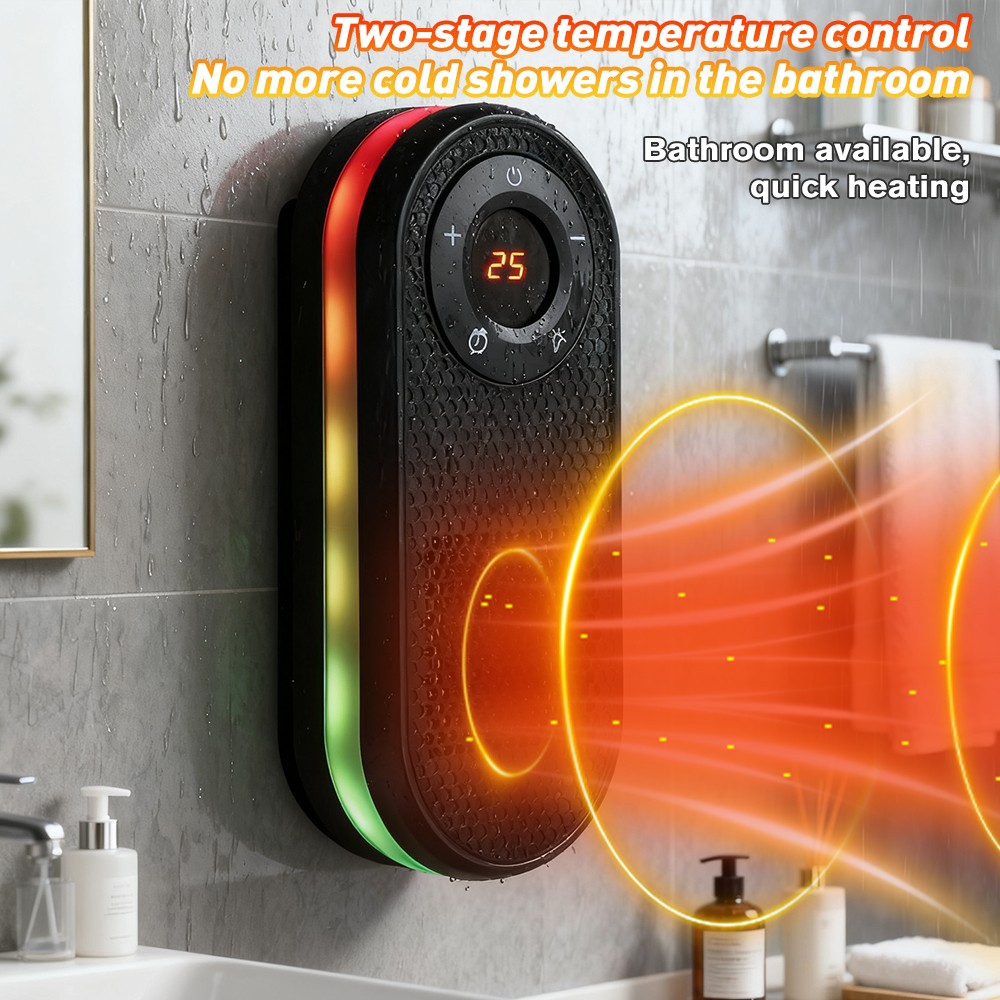 Electric Portable Plug in Space Heater 1000W Small Ceramic Air Fan Low Energy US