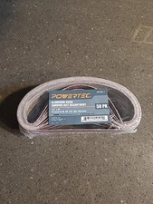 50PK-1/2 x 18"  Sanding Belt 10 each of 40/80/120/180/240 Grits Powertec 40182-1