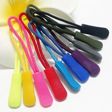 10pcs Zipper Pull Puller Zipper Repair Kit Colored Pull Tabs End Fit Rope Cord R