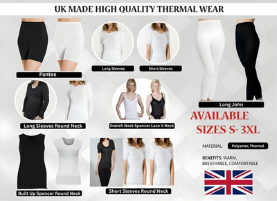 Damen Thermo Schneeglöckchen Innenbekleidung Winter warm weich Weste Tops & Höschen lange Unterhosen