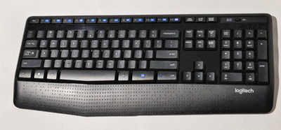 Logitech K345 Full-Sized Wireless Keyboard with Palm Rest NO DONGLE