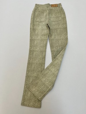 Neu mit Etikett 90er Vintage Roberto Cavalli Jeans Schlangenmuster Stretch Jeans Größe 26