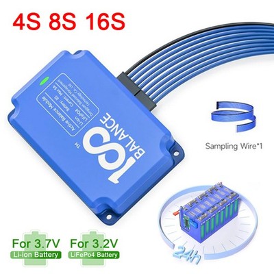 Smart BMS 4S 8S 16S Li-ion LiFePo4 5A Active Balancer Battery Equalizer Board