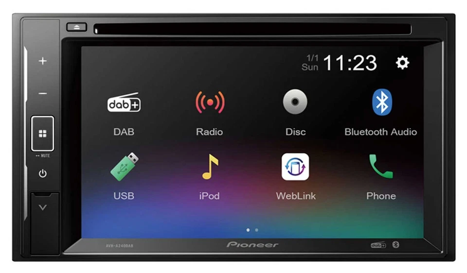 Pioneer Bluetooth MP3 USB 2DIN DAB DVD Autoradio für Toyota Corolla 09-13 schwar - Bild 2 von 4
