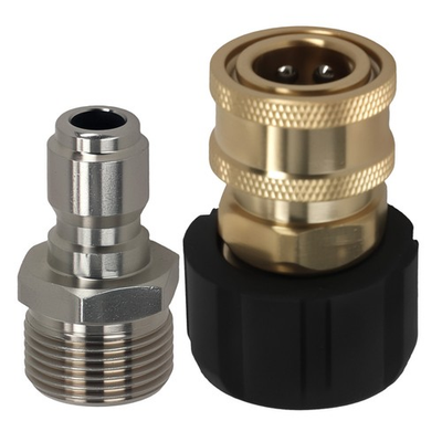 #ad Brass Pressure Washer Adapter M22 14mm Female to 3 8quot; Quick Connect 5000 PSI $16.70