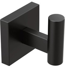 Moen BP1803BL Triva Single Robe Hook - Matte Black - Relible Hook - New