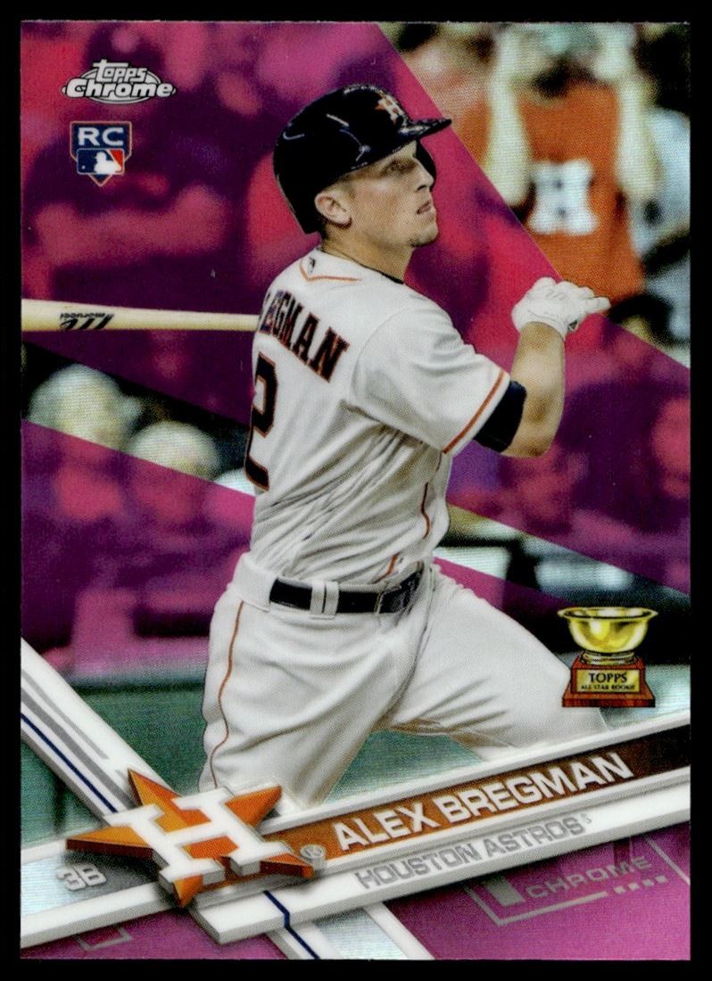 2017 Topps Chrome Pink Refractor Alex Bregman Rookie Astros #9 C70