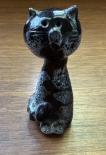 Cat Figurine MCM Studio Art Pottery Collectible Unsigned