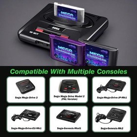3000-in-1 Retro Game Cartridge with 4GB TF Card for SEGA Mega Drive/Genesis Cons