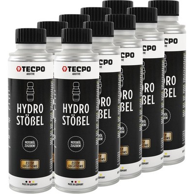 TECPO HYDROSTÖßEL ESTER ADDITIV 10x300ml HYDRO STÖßEL MOTORÖL REINIGER ÖL ZUSATZ