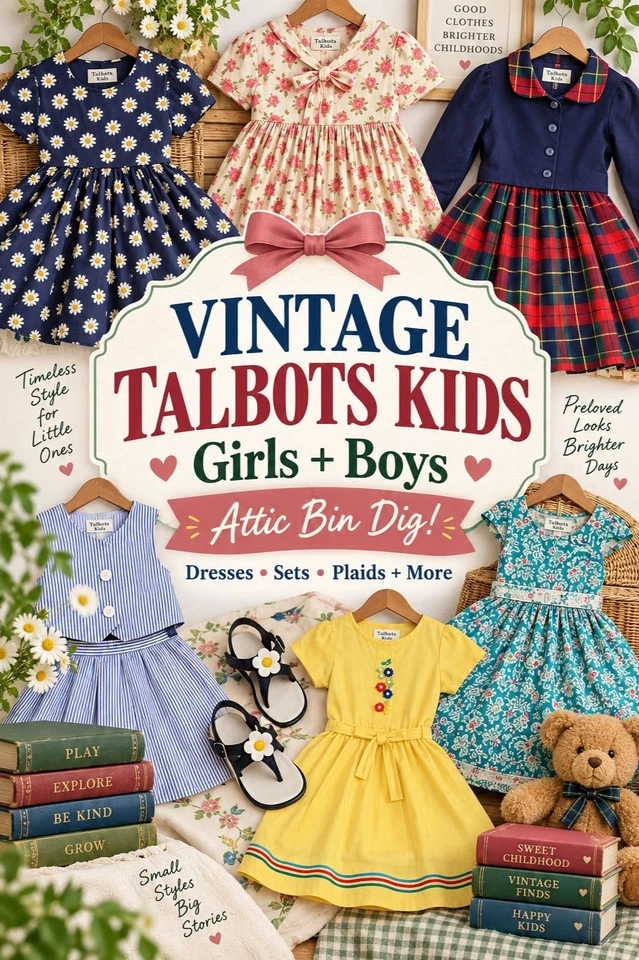 Vintage Talbots Kids Clothing ✨ Girls & Boys Dresses, Sets, Plaids + More