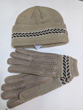 Vintage 1970s Brown English Village Womens Winter Driving Gloves Sweater