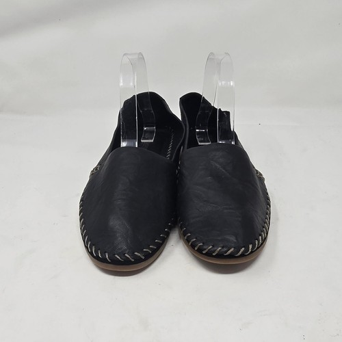 Adam Tucker by Me Too Damen Solo Leder Slipper flache Halbschuhe schwarz Größe 10M - Bild 2 von 7