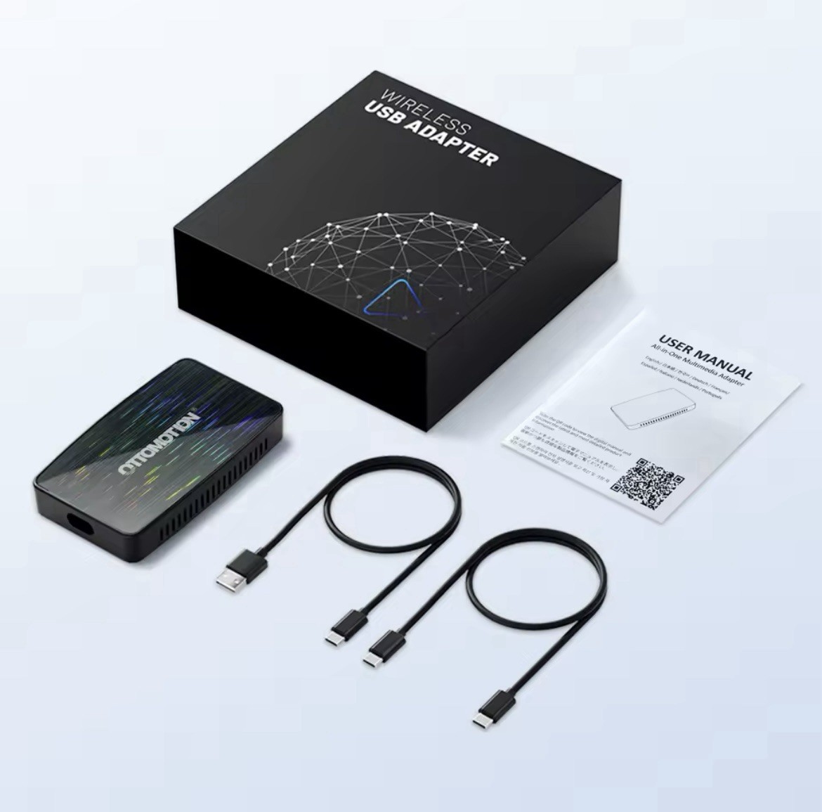 Adattatore Wireless CarPlay Android Auto Box Iptv Youtube Netflix - Miniatura 6