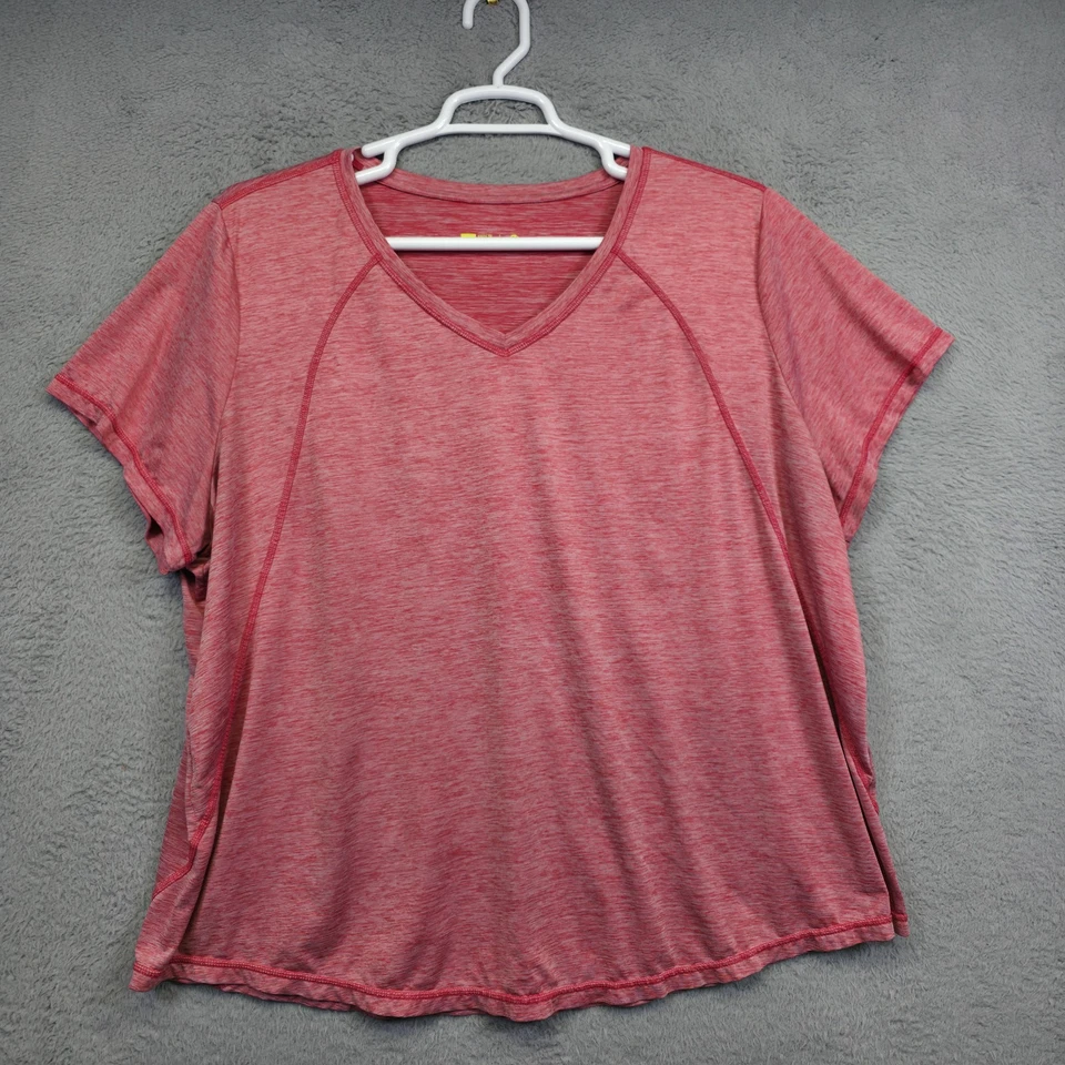 Женский Athleisure Топ лот из 3 плюс размер 2 X розовый Danskin производительности футболка тренировки - Изображение 3 из 4