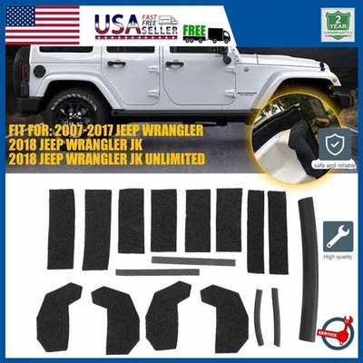 For 2007-18 JEEP JK WRANGLER HARD TOP FOAM BLOCKER SEAL KIT FIX LEAKS 68026937AB