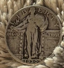 1930 Standing Liberty Quarter San Francisco Mint 25C Circulated US Coin